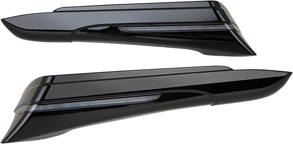 Saddlebag Extensions - 14-21 - Black - Lutzka's Garage