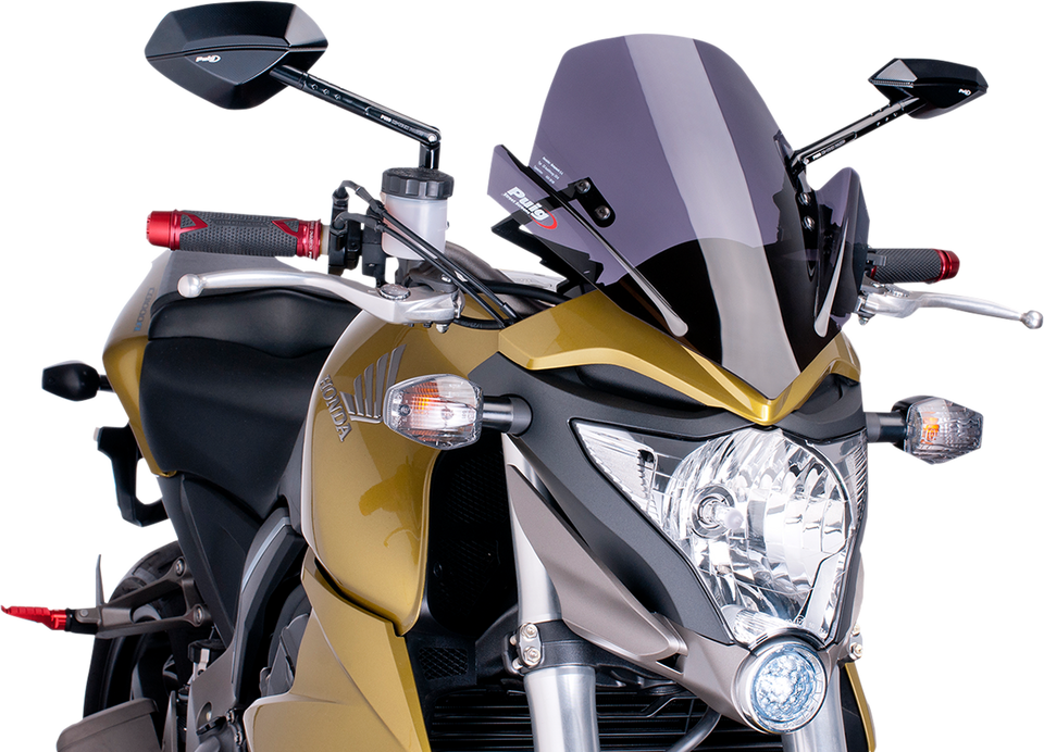 New Generation Windscreen - 13-3/4" - Dark Smoke - CB1000R - Lutzka's Garage