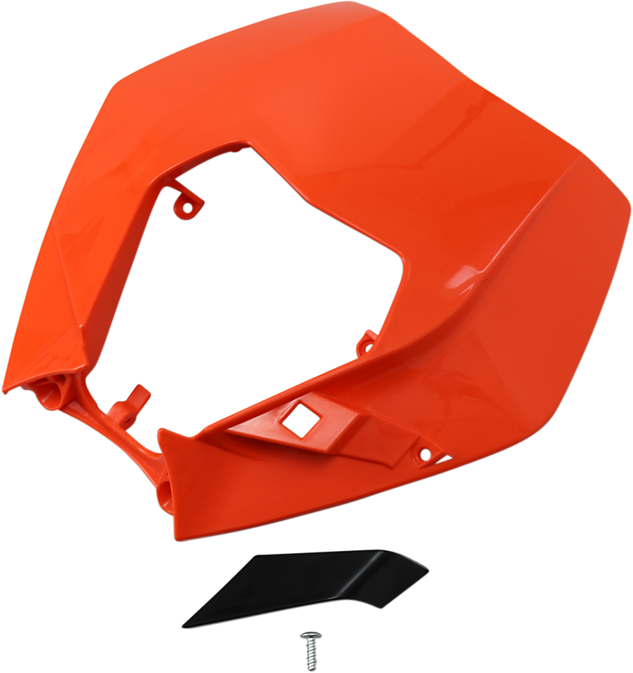 Replacement plastic for OEM headlight - Orange - Lutzka's Garage