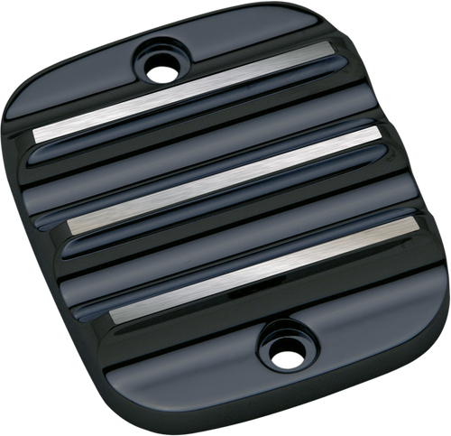 Master Cylinder Lid - Brake - Front - Finned - Black - Lutzka's Garage