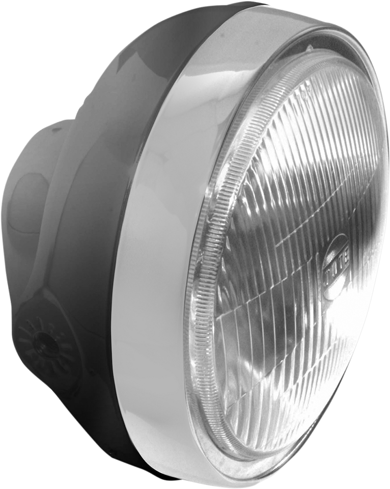 6 1/4" Headlight Assembly - Black - Lutzka's Garage