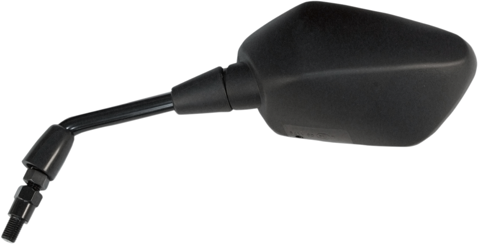 Mirror - Side View - Polygon - Black - Left - Lutzka's Garage