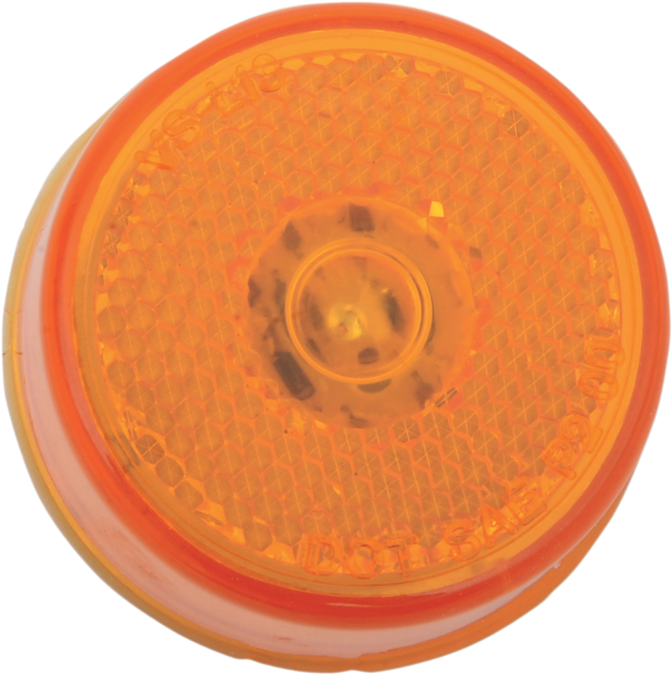 2" Round LED Light - Amber - Lutzka's Garage