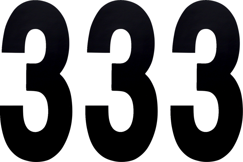 FX Number 3 -Black - 8" - Lutzka's Garage