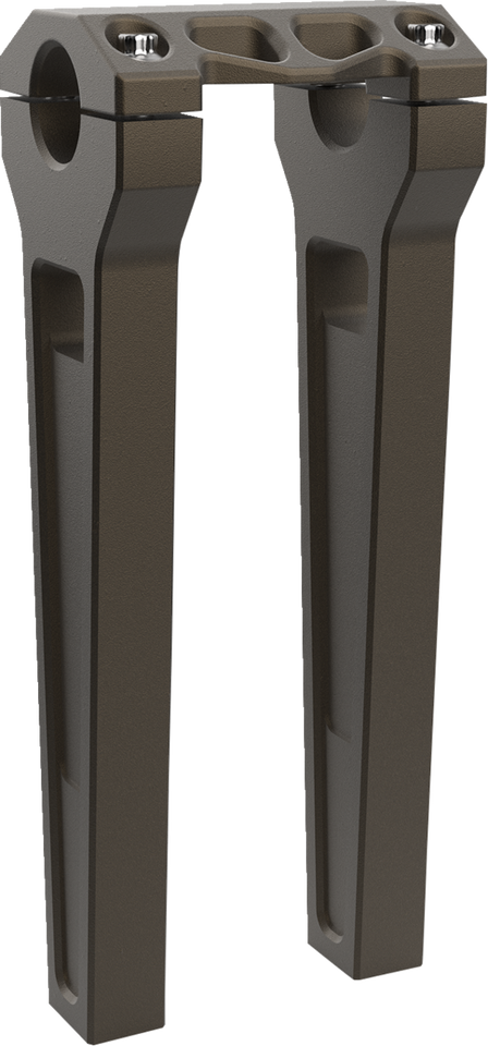 Risers - Straight - 10" x 1-1/4" - Bronze - Lutzka's Garage