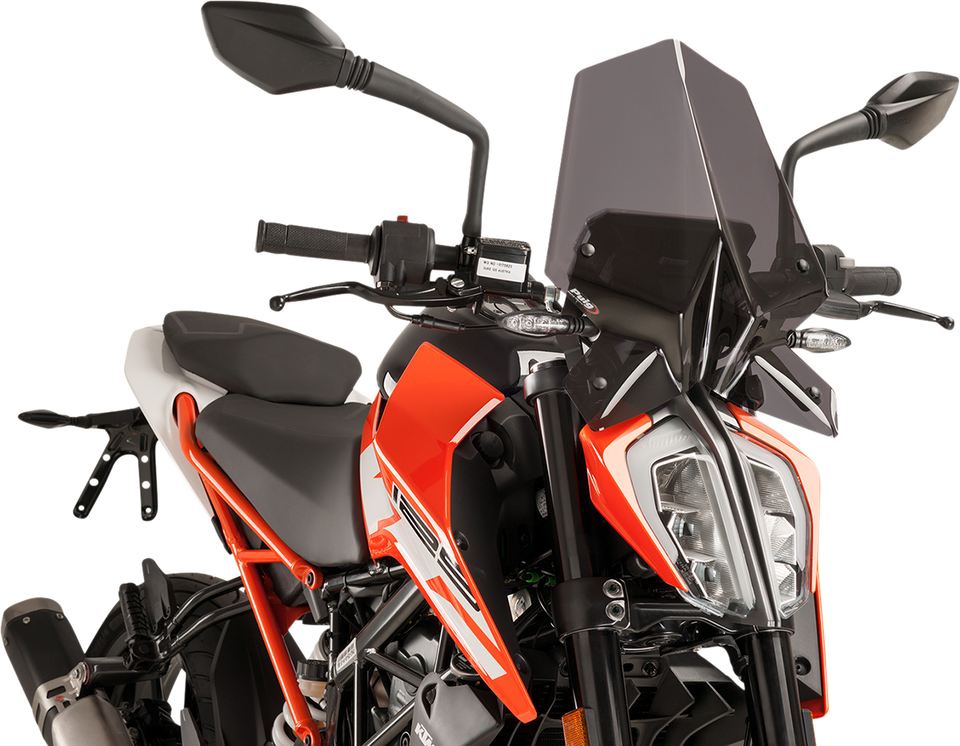 New Generation Windscreen - 16-1/4" - Dark Smoke - KTM 125/390 - Lutzka's Garage