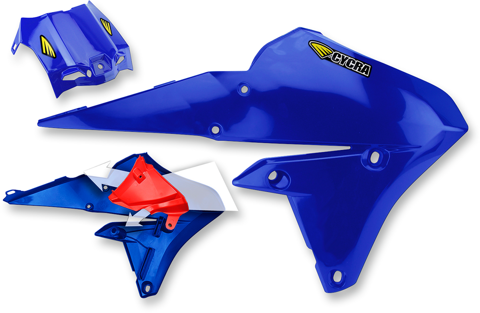 PowerFlow Shrouds - with Air Box Cover - Blue - Lutzka's Garage