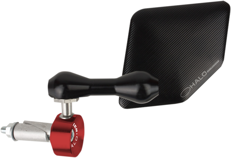 Halo Mirror - Red - Right - Lutzka's Garage