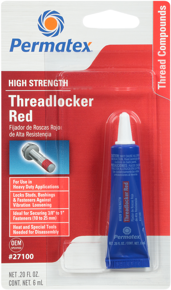 271 Threadlocker - Red - 0.2 U.S. fl oz. - Lutzka's Garage