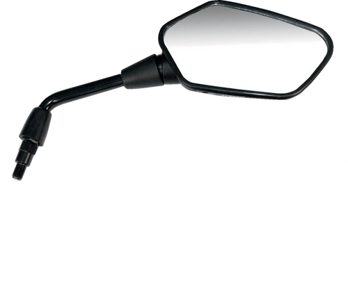 Mirror - Side View - Polygon - Black - Right - Lutzka's Garage