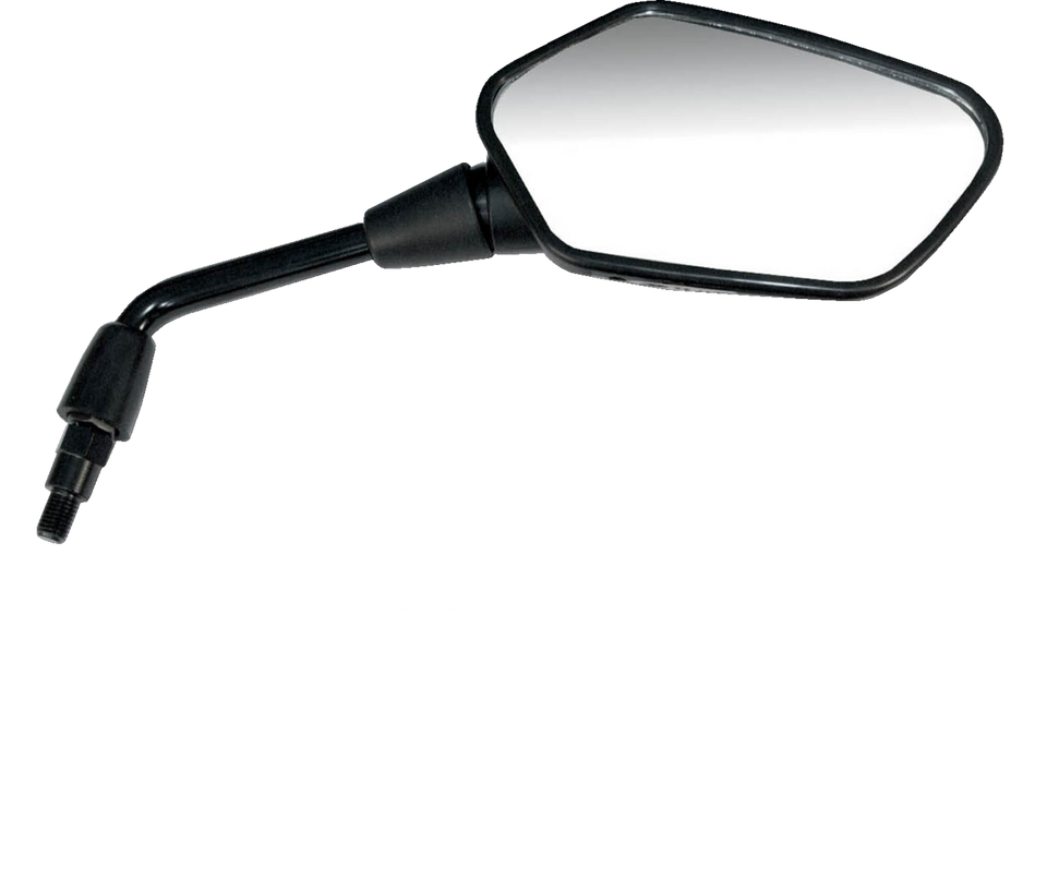 Mirror - Side View - Polygon - Black - Right - Lutzka's Garage