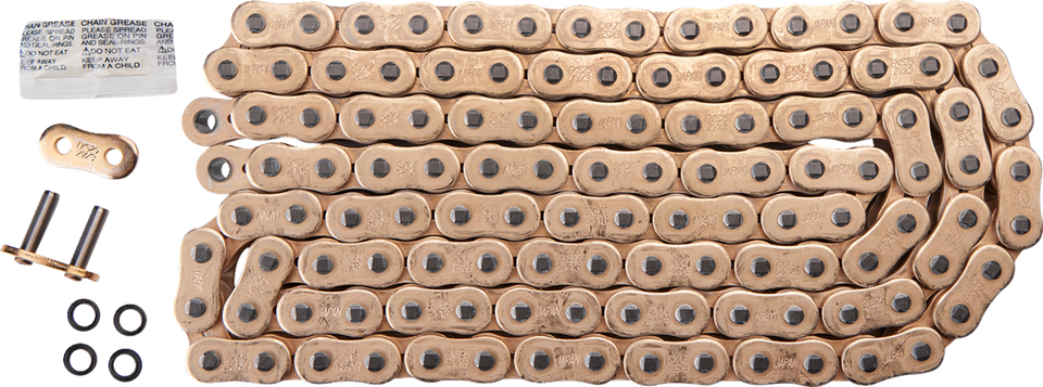 525 ZVX3 - Sportbike Chain - 120 Links - Gold - Lutzka's Garage
