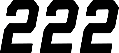 Race Number Plate - #2 - Black - 4" - Lutzka's Garage