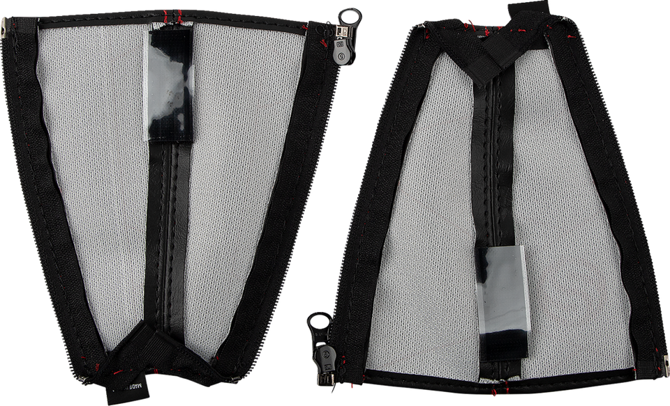 Seat Belt Covers - Black w/ Red Stitching