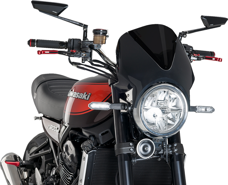 Windscreen - 13" - Black/Dark Smoke - Z 900 RS - Lutzka's Garage