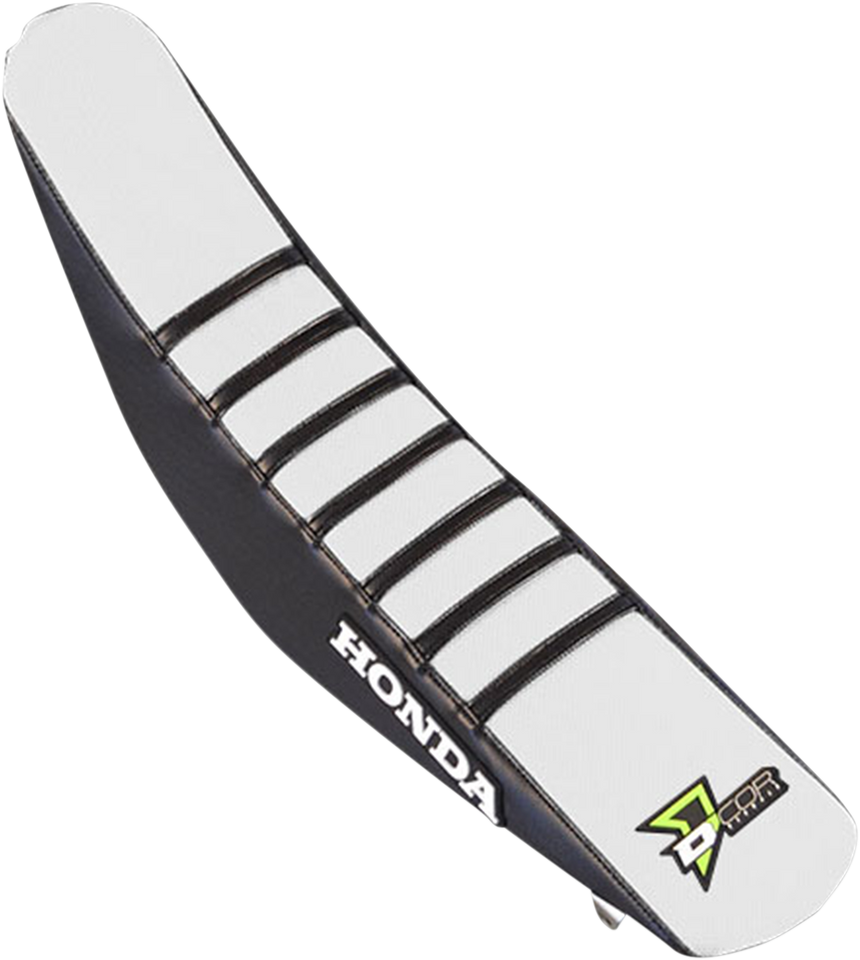 Seat Cover - White/Black - CRF 17-21 - Lutzka's Garage