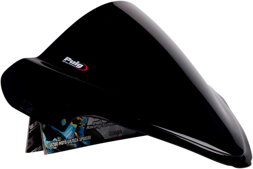 Race Windscreen - 15-3/8" - Black - Hayabusa - Lutzka's Garage