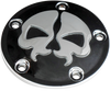Points Cover - Black - Chrome Skull - Lutzka's Garage