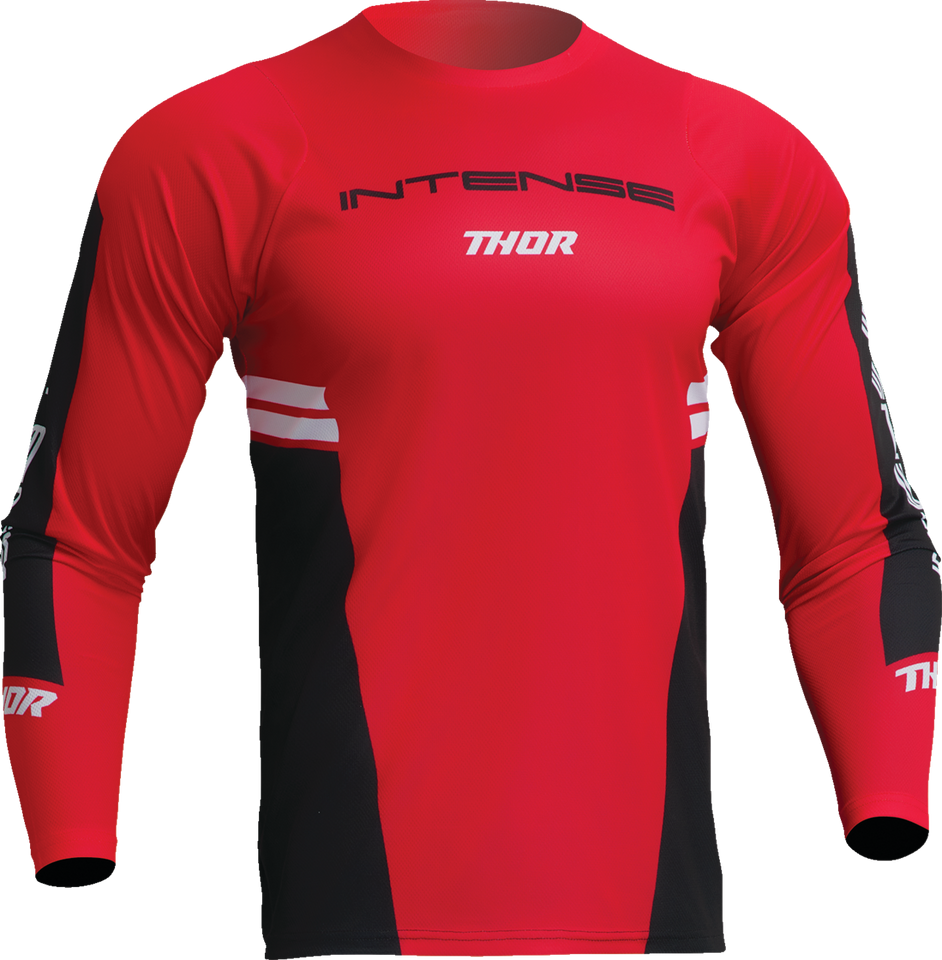 Intense Assist Berm Long-Sleeve Jersey - Red/Black - Medium - Lutzka's Garage
