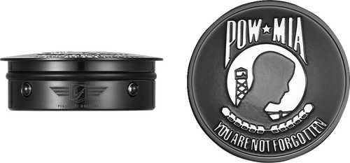 Swing Arm Covers - POW MIA - Custom - Black - Lutzka's Garage