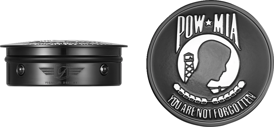 Swing Arm Covers - POW MIA - Custom - Black - Lutzka's Garage