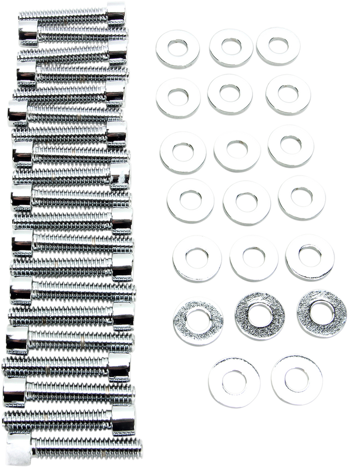 Bolt Kit - Rocker Box - Socket-Head - Chrome - M8 - Lutzka's Garage