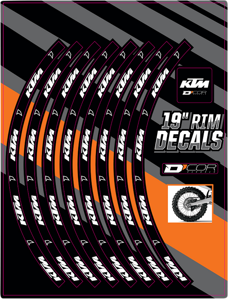 Rim Decal - KTM Logo - 19" Rear