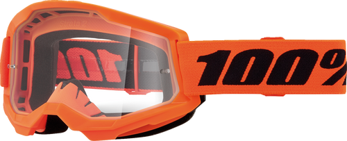 Strata 2 Junior Goggle - Neon Orange - Clear - Lutzka's Garage