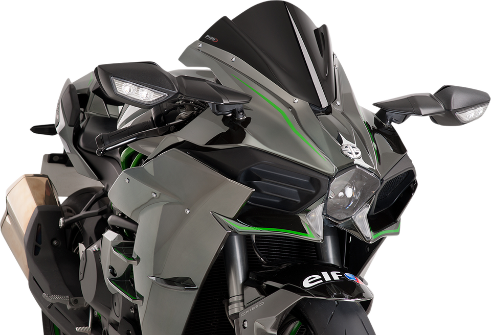 Race Windscreen - 13" - Black - Ninja - Lutzka's Garage