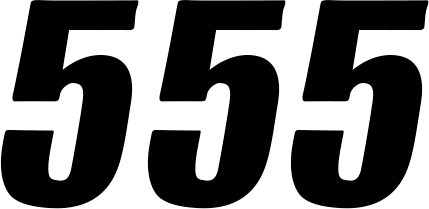 SX Plate Number - #5 - Black - 6" - Lutzka's Garage