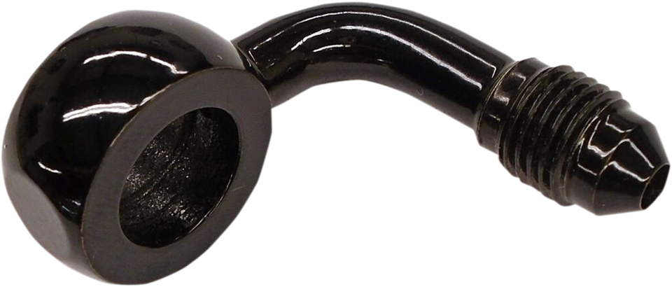 Banjo Fitting - 7/16" - AN3 90° - Black - Lutzka's Garage