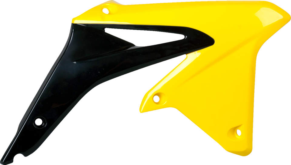 Radiator Cover - Black/Yellow - RMZ 450 - Lutzka's Garage