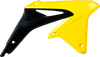Radiator Cover - Black/Yellow - RMZ 450 - Lutzka's Garage