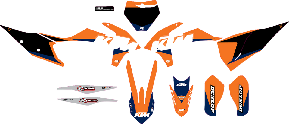 Graphic Kit - Black - Racing - Lutzka's Garage