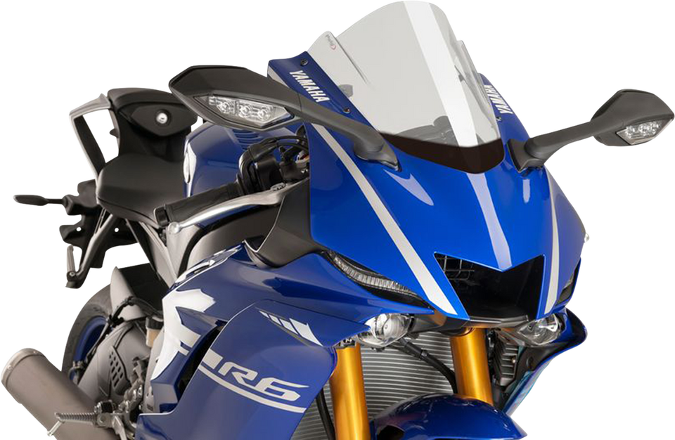 Race Windscreen - 14-1/4" - Clear - Yamaha - Lutzka's Garage