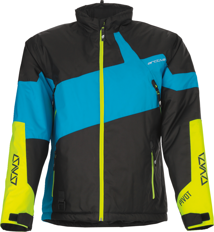 Pivot 6 Jacket - Black/Blue/Hi-Vis - Small - Lutzka's Garage