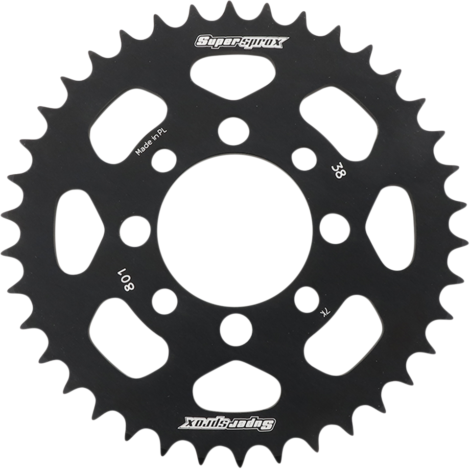 Rear Sprocket - Black - Kawasaki/Suzuki - 38 Tooth - Lutzka's Garage