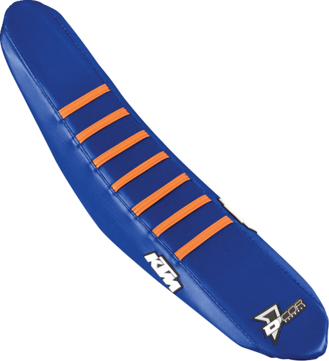 Seat Cover - Navy/Orange - SXF 23-24 - Lutzka's Garage