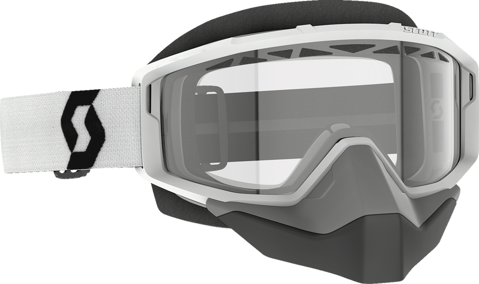 Primal Snow Cross Goggle - White - Dual Lens - Clear - Lutzka's Garage