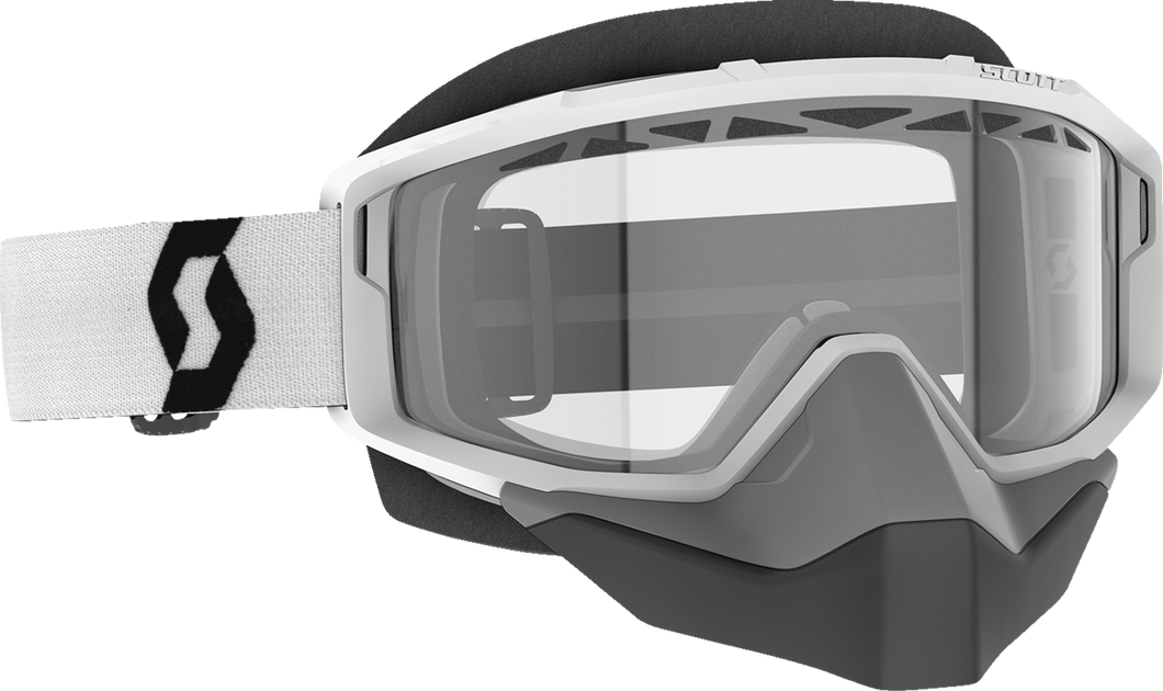 Primal Snow Cross Goggle - White - Dual Lens - Clear - Lutzka's Garage