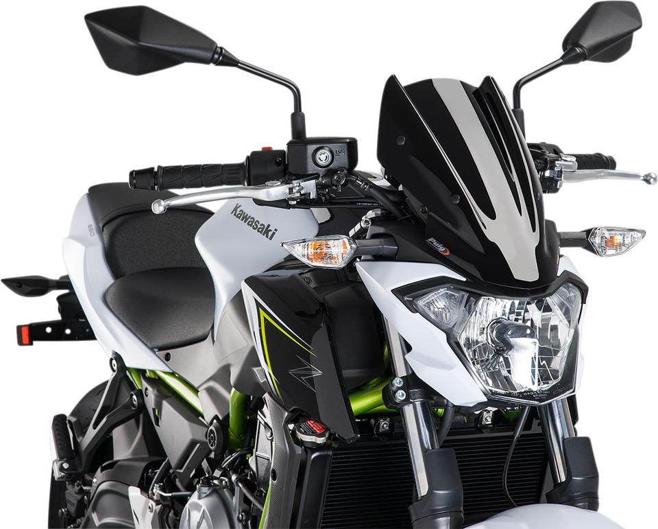 New Generation Windscreen - 13-3/8" - Black - Z650 - Lutzka's Garage