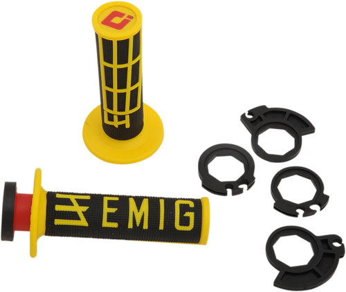 Grips - Emig - Racing - Black/Yellow - Lutzka's Garage