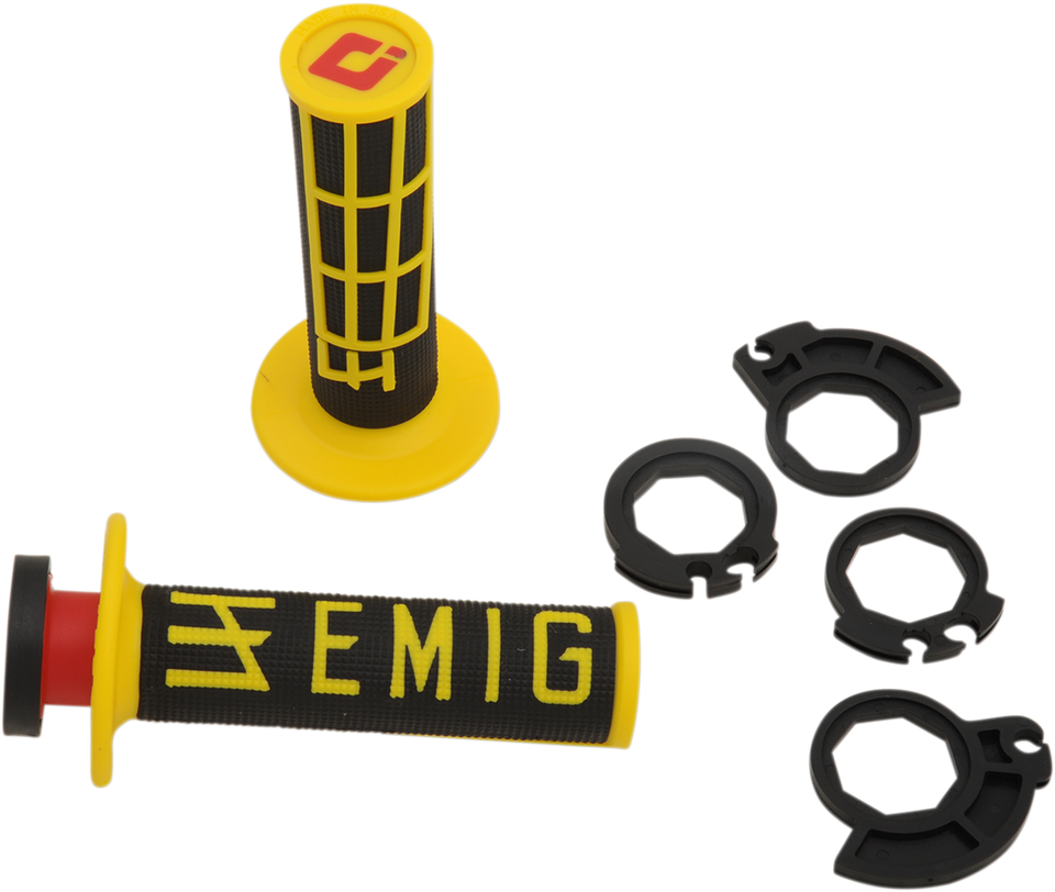Grips - Emig - Racing - Black/Yellow - Lutzka's Garage