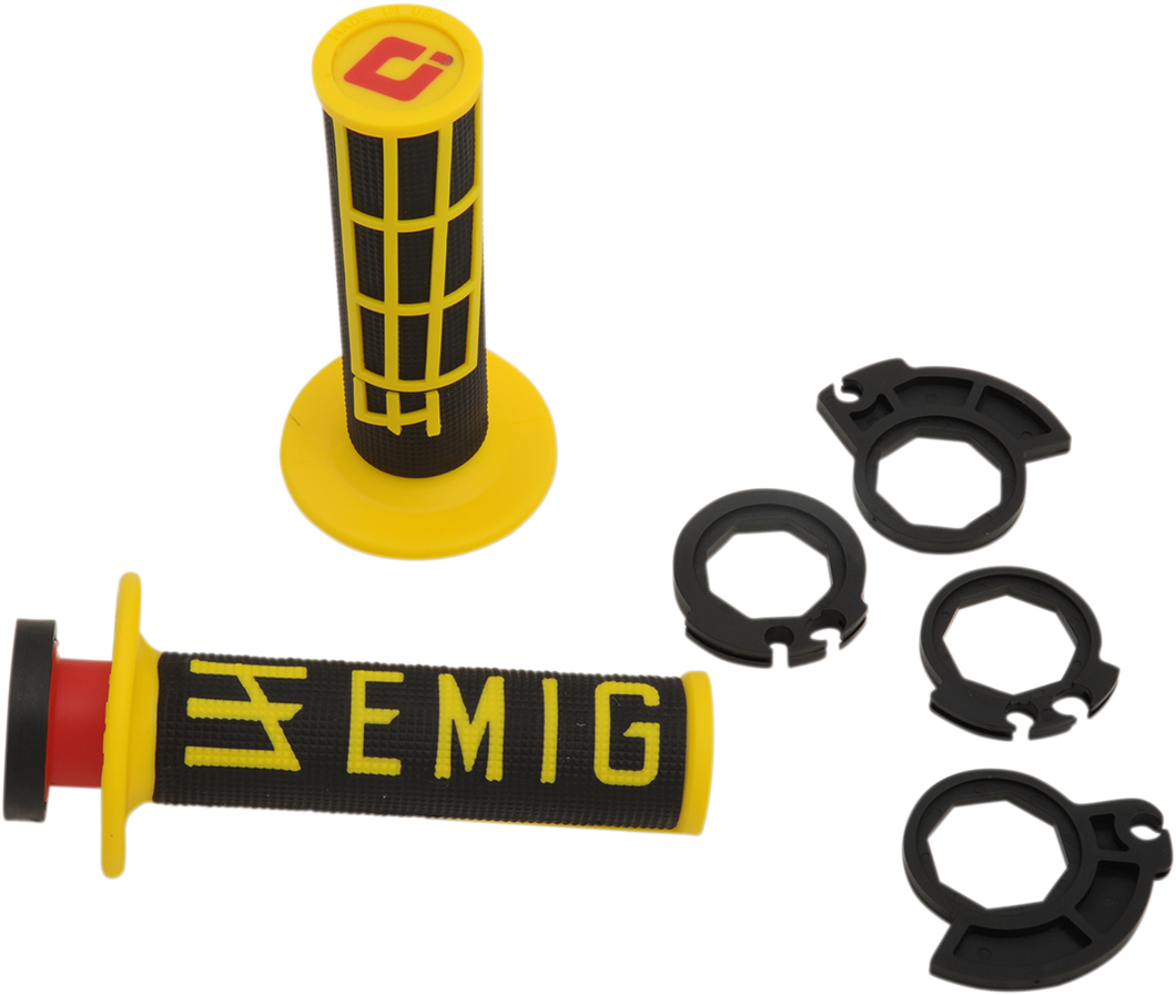 Grips - Emig - Racing - Black/Yellow - Lutzka's Garage