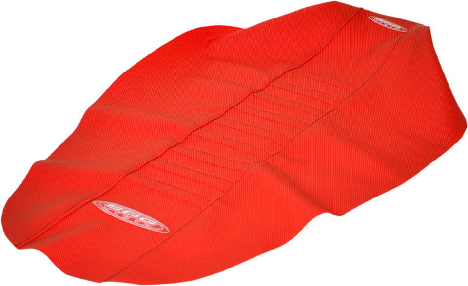 Pleated Seat Cover - Red Top/Red Sides