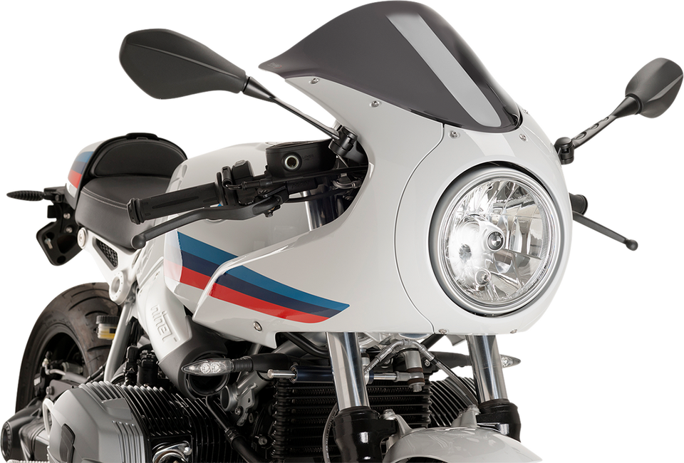 Race Windscreen - 15-1/4" - Dark Smoke - BMW - Lutzka's Garage