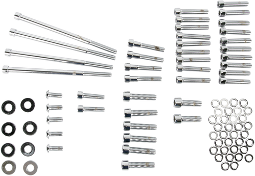 Bolt Kit - Side Cover - Socket-Head - Chrome - Lutzka's Garage