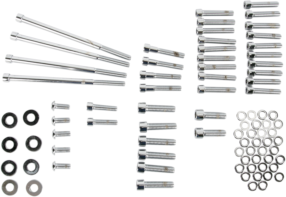 Bolt Kit - Side Cover - Socket-Head - Chrome - Lutzka's Garage