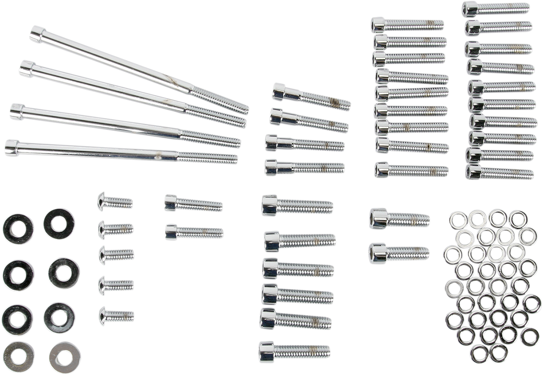 Bolt Kit - Side Cover - Socket-Head - Chrome - Lutzka's Garage