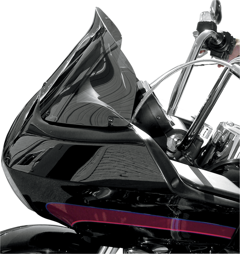 Windshield - Dark Smoke - 10" - FLTR - Lutzka's Garage